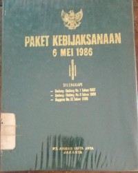 PAKET KEBIJAKSANAAN 6 MEI 1986