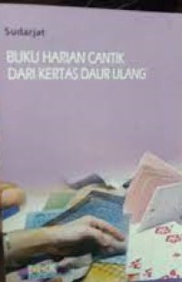 Buku harian cantik dari kertas daur ulang