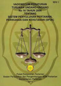 Vademecum Peraturan Turunan Undang-Undang NO 16 Tahun 2006